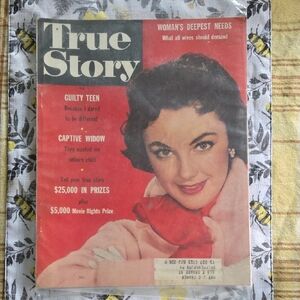 Vintage True Story Magazine In Plastic Sleeve February 1956